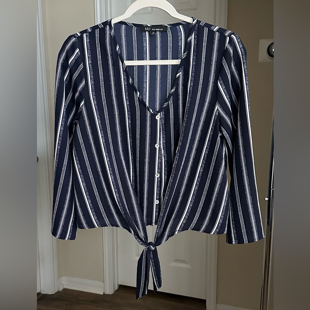 Kaii Los Angeles Striped Crop Top